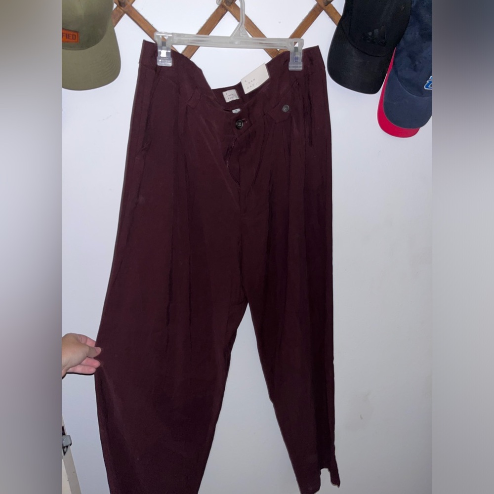 Burgundy trousers new with tags